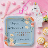 Modernes elegantes Party für Blumenbeete Pappteller (Party)