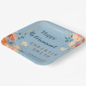 Modernes elegantes Party für Blumenbeete Pappteller (Gewinkelt)