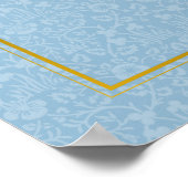 Modernes elegantes Party für Blumenbeete Poster (Ecke)