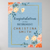 Modernes elegantes Party für Blumenbeete Poster (Vorne)