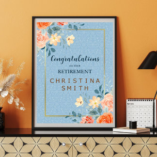 Modernes elegantes Party für Blumenbeete Poster