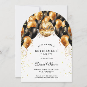 Modernes elegantes Party für die Altersvorsorge Bl Einladung