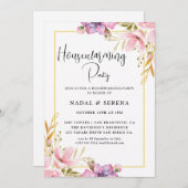 Modernes elegantes Party für die häusliche Aufwärm Einladung (Vorne/Hinten)