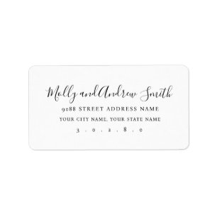 Modernes, elegantes Party/Hochzeit Adressaufkleber