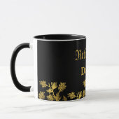Modernes elegantes Party mit schwarzem Blumen Tasse (Links)