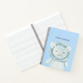 Modernes, elegantes Pastel Blue Baby Geschenk für  Notizblock (Innenseite)