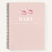 Modernes, elegantes Pastel-Pink-Kindergeschenk für Notizblock (Vorderseite)