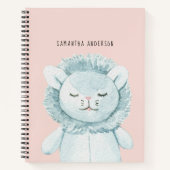 Modernes, elegantes Pastel-Pink-Kindergeschenk für Notizblock (Vorderseite)