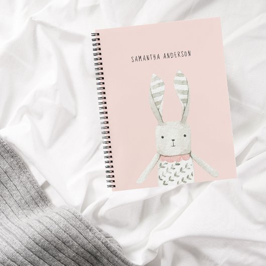 Modernes, elegantes Pastel-Pink-Kindergeschenk für Notizblock