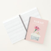 Modernes, elegantes Pastel-Pink-Kindergeschenk für Notizblock (Innenseite)