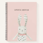 Modernes, elegantes Pastel-Pink-Kindergeschenk für Notizblock (Vorderseite)