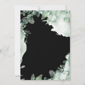 Modernes, elegantes Periwinkle Wedding Einladung (Rückseite)