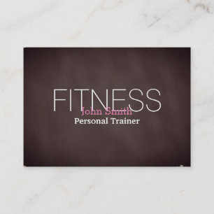 Modernes Elegantes Personal Fitness Trainer Chalkb Visitenkarte