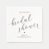 Modernes elegantes Personalisiertes Brautparty Nap Serviette (Vorderseite)