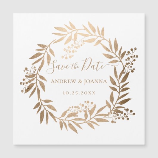 Modernes, elegantes, Personalisiertes Monogram-Mag Magnetkarte (Vorderseite)