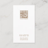 Modernes elegantes pink Social Media Instagram Fot Visitenkarte (Rückseite)