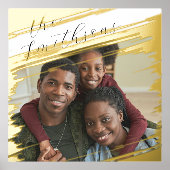 Modernes, elegantes Portrait der Fotofamilie mit N Foliendrucke (Vorderseite)