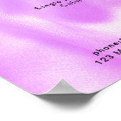 Modernes elegantes Preislisten-Poster Poster (Ecke)