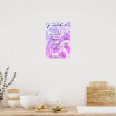 Modernes elegantes Preislisten-Poster Poster (Küche)