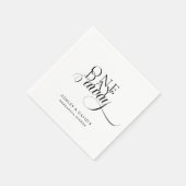Modernes, elegantes Probe-Dinner Serviette (Ecke)