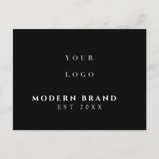 Modernes Elegantes Professionelles Logo Postkarte
