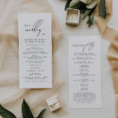 Modernes, elegantes Programm für Hochzeiten