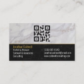 Modernes, elegantes QR-Code-Angebot für Ihr Logo Visitenkarte (Rückseite)