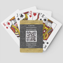 Modernes, elegantes QR-Code Beruflich Business Spielkarten