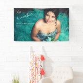 Modernes Elegantes Quinceanera 15. Geburtstag Foto Banner (Insitu)