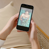 Modernes Elegantes Quinceanera 15. Geburtstag Foto Einladung