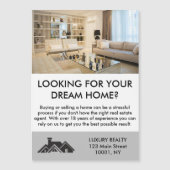 Modernes Elegantes Real Anwesen Agent Personalisie Magnetkarte (Vorderseite)