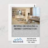 Modernes Elegantes Real Anwesen Agent Ristorante d Postkarte (Vorne/Hinten)