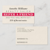 Modernes elegantes Referat Visitenkarte (Vorne/Hinten)