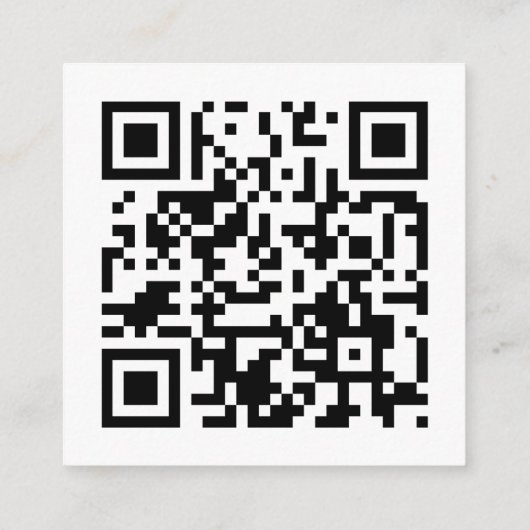 Modernes elegantes Romantisches QR Code Wedding RS Begleitkarte (Rückseite)