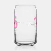 Modernes elegantes Rosa 30. Geburtstag Dosenglas (Links)