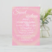 Modernes, elegantes Rosa Funkelnd Save The Date (Stehend Vorderseite)
