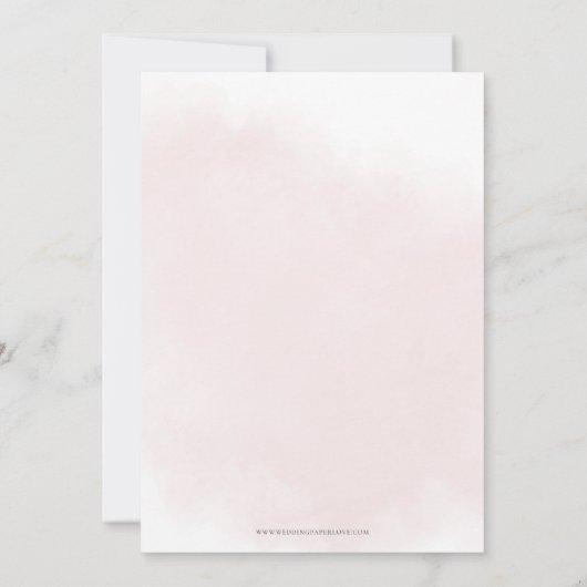 Modernes elegantes Rosa Rosa Rosa Probe Abendessen Einladung (Rückseite)