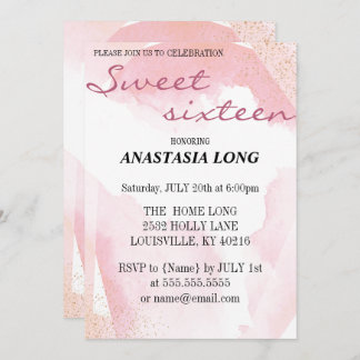 Modernes, elegantes Rosa Save the Date