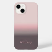 Modernes Elegantes Rosa und Lila Case-Mate iPhone Hülle (Rückseite)