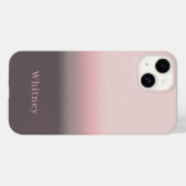 Modernes Elegantes Rosa und Lila Case-Mate iPhone Hülle (Rückseite (Horizontal))