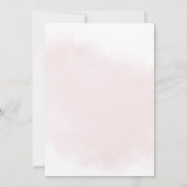 Modernes elegantes rosafarbenes Brautparty Einladung (Rückseite)