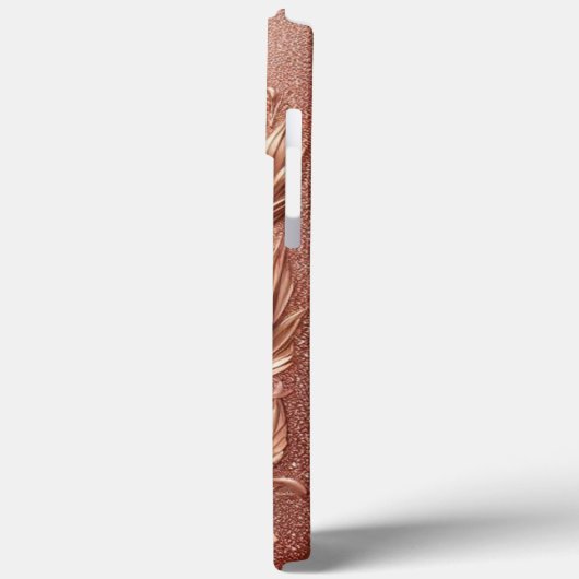 Modernes, elegantes Rose mit Blumenkurve2 Case-Mate iPhone Hülle (Rückseite / Links)