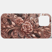 Modernes, elegantes Rose mit Blumenkurve3 Case-Mate iPhone Hülle (Rückseite (Horizontal))