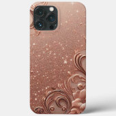Modernes, elegantes Rose mit Blumenkurve6 Case-Mate iPhone Hülle (Rückseite)