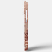 Modernes, elegantes Rose mit Blumenkurve6 Case-Mate iPhone Hülle (Rückseite / Links)