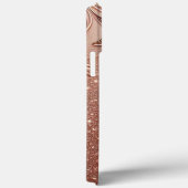 Modernes, elegantes Rose mit Blumenkurve6 Case-Mate iPhone Hülle (Rückseite / Rechts)