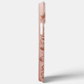 Modernes, elegantes Rose mit Blumenkurve8 Case-Mate iPhone Hülle (Rückseite / Rechts)