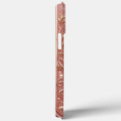 Modernes, elegantes Rose mit Blumenkurve9 Case-Mate iPhone Hülle (Rückseite / Rechts)