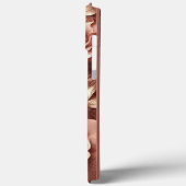 Modernes, elegantes Rose mit Blumenkurve Case-Mate iPhone Hülle (Rückseite / Links)