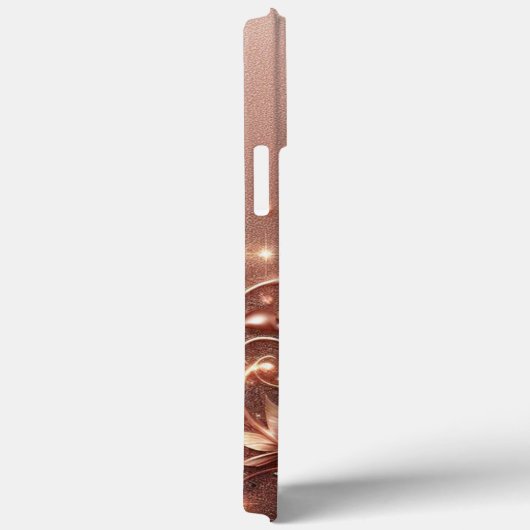 Modernes, elegantes Rose mit Blumenkurve Case-Mate iPhone Hülle (Rückseite / Rechts)